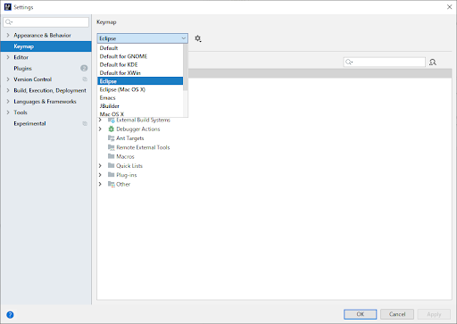 IntelliJのキーマップをEclipse仕様に変更する - こーひーエンジニアブログ