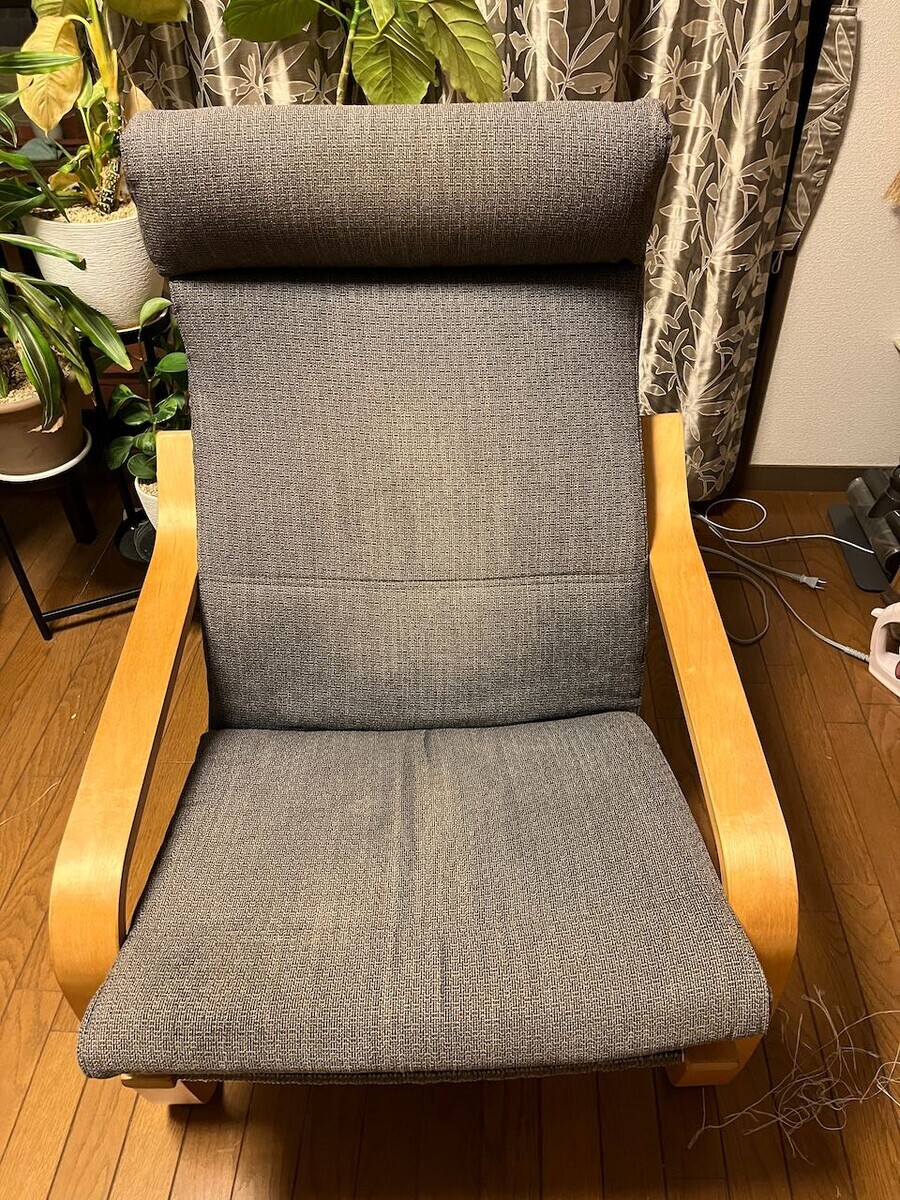 修理: IKEA のPOÄNG (ポエング)を編む - 独言ノ綴 (はてブロ)