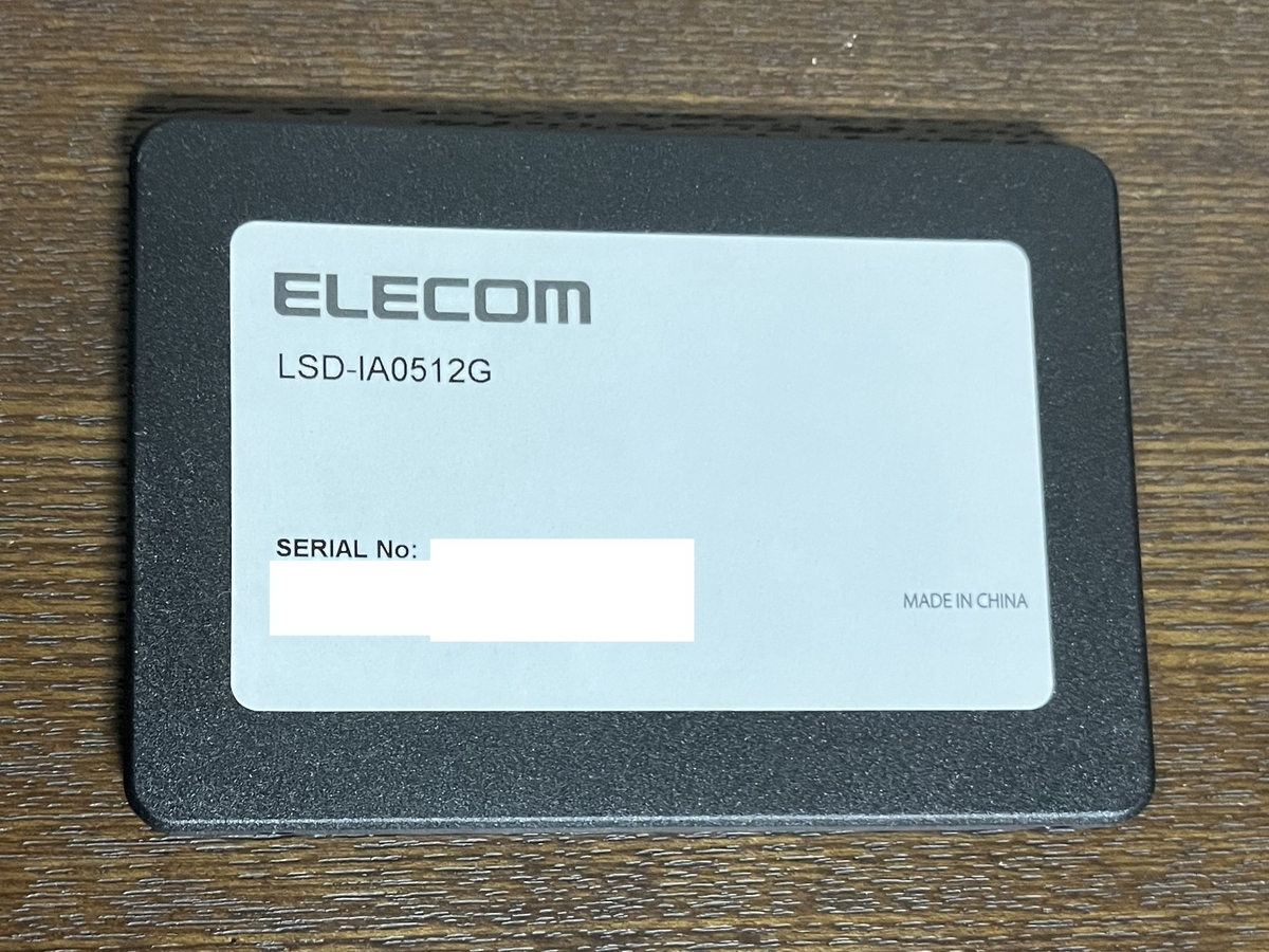 ELECOMのポータブルSSDがアレなのでいじってみた。 - roricaの殴り書き板。
