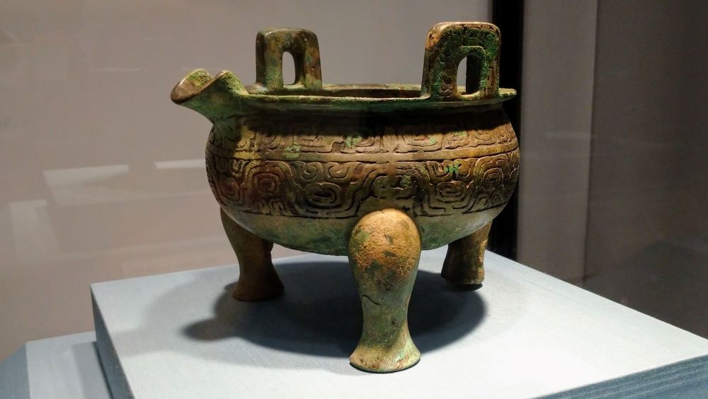 中国　唐銅　神獣遊環双耳瓶　M　R7369F 中国 唐銅 神獣遊環双耳瓶 M R7369F 中国 唐銅 神