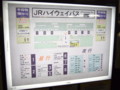 JRハイウェイバス　東京駅　のりば案内看板