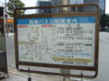 バスのりば案内看板（茂原駅前）