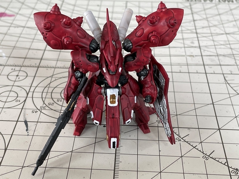 ガンダムアーティファクト・ナイチンゲール筆塗り全塗装終了の話