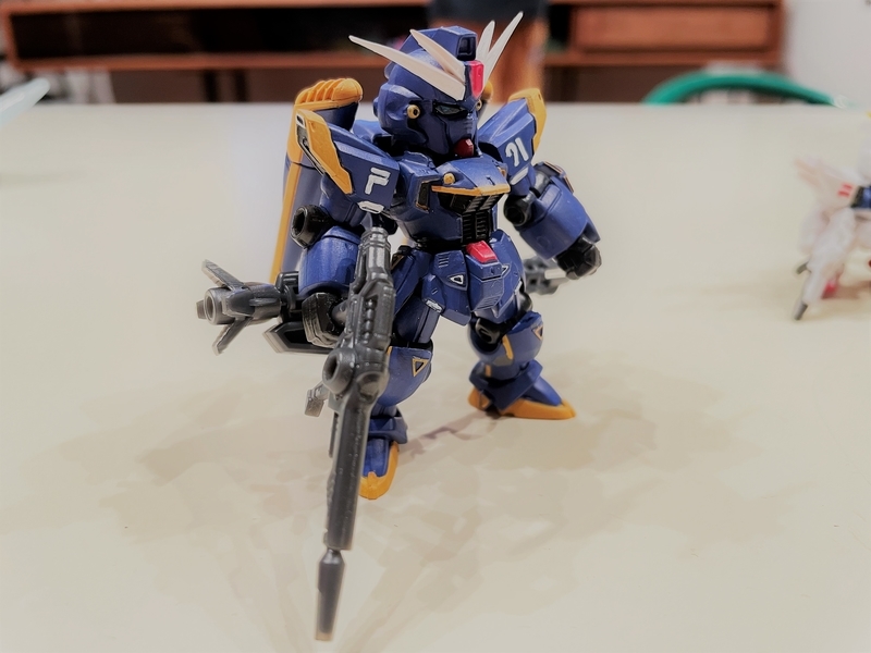 MSアンサンブル・F91を筆塗り全塗装で蒼い稲妻にした話
