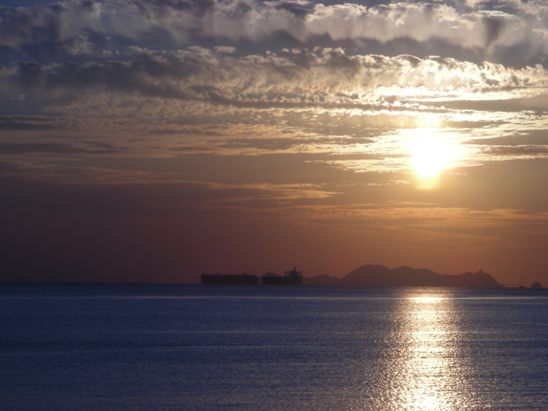 2011/10/27下関　吉見　夕焼け