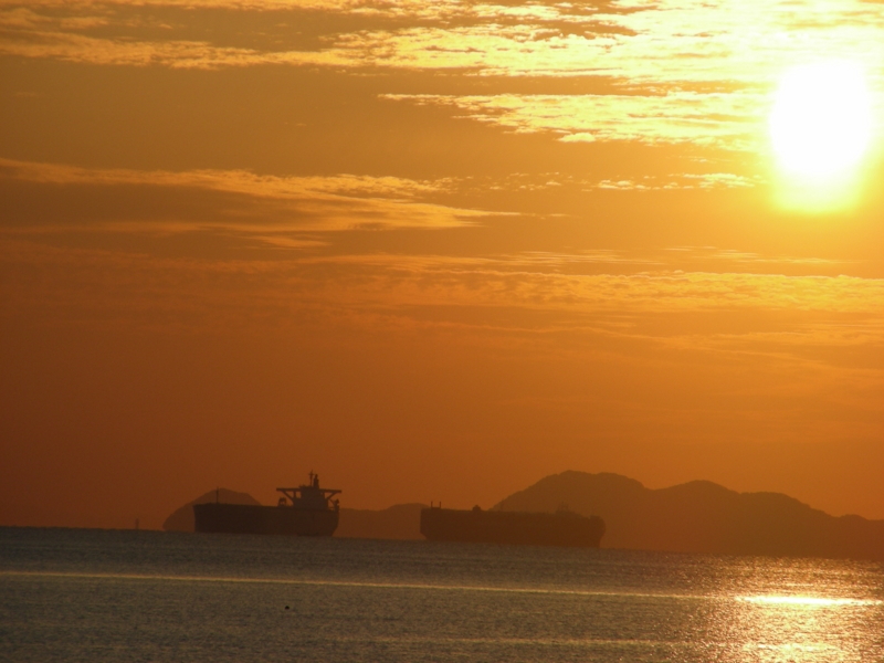 2011/10/27下関　吉見　夕焼け