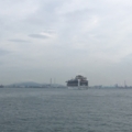 関門海峡　船