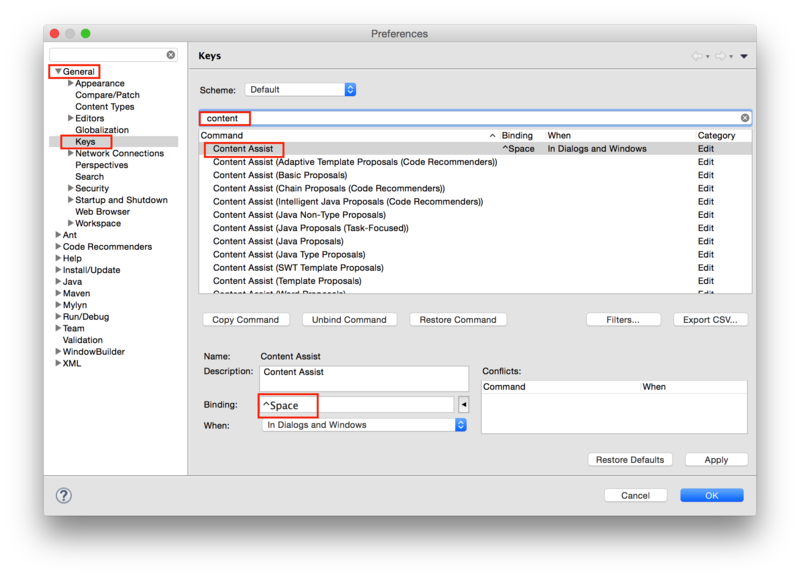 Eclipse For Macでコード補完を使う Roto Vox