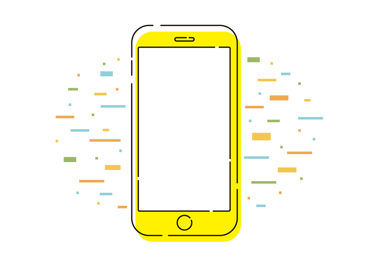スマホのイラスト画像