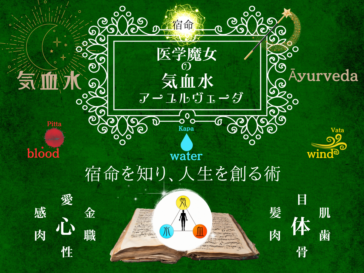 医学魔女の気血水アーユルヴェーダ〜世界いちわかる！宿命を知り、運命を動かす体質診断術〜
