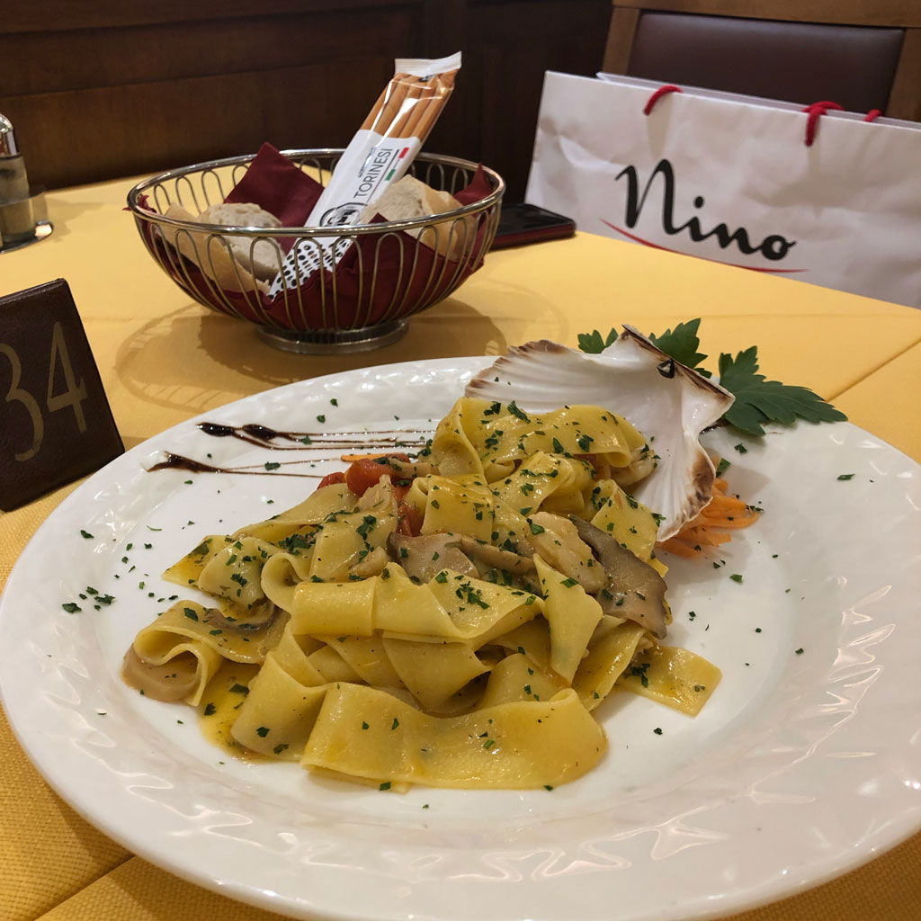 ホタテのフェットチーネ