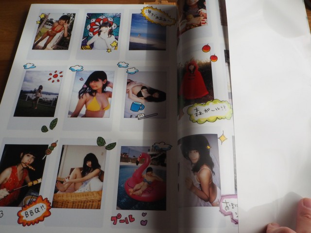 写真集「ぺろりん」の中身、チェキがたくさん