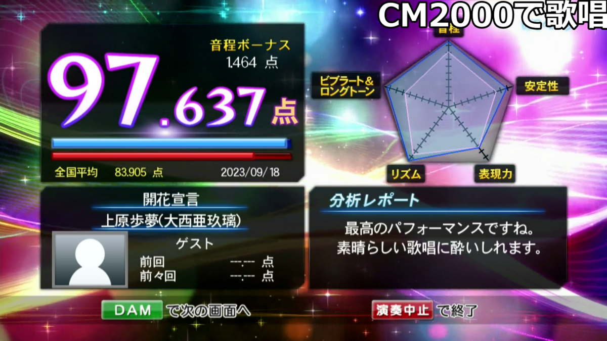 カラオケ採点】高得点が出るマイク「CM2000」はどれくらい点数が伸びる