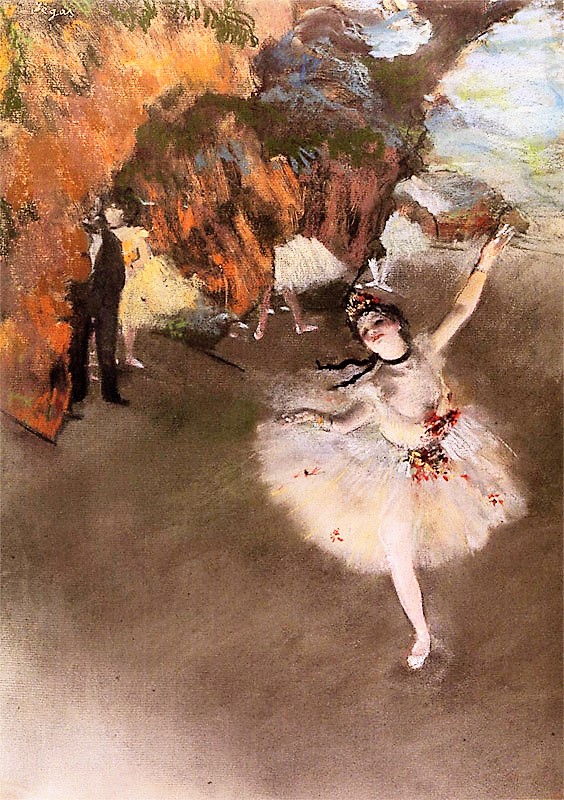 エドガー・ドガ舞台の踊り子 バレリーナ絵画 複製画 【公式通販】