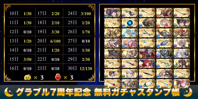 グラブル レジェンドフェス 21年3月後半 天井ガチャ結果 ジェダイのグラブル攻略 お空の旅