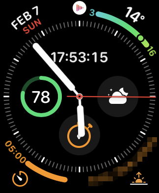Apple Watchの文字盤「インフォグラフ：