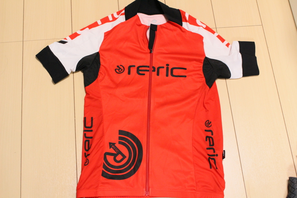 reric サイクルジャージ L オレンジ RERIC ( レリック ) 半袖ジャージ チェッカード エアロジャージ