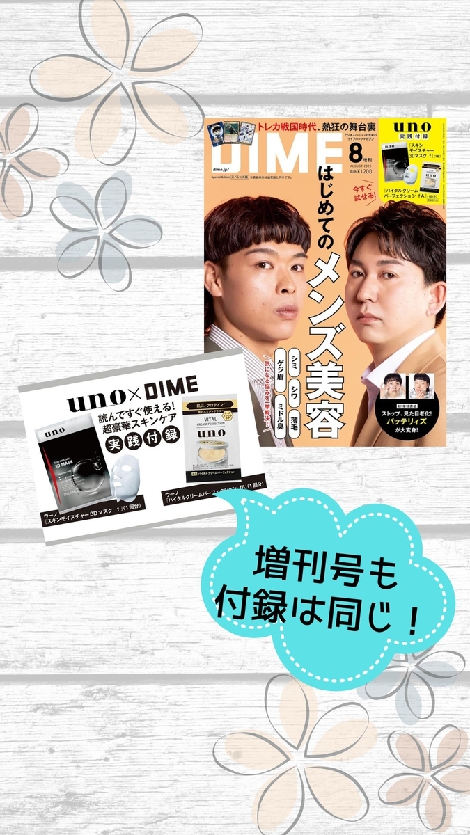 DIME 増刊号 付録画像