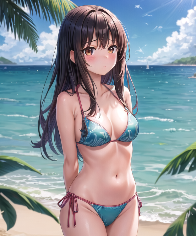 Stable Diffusion】見える子ちゃんの四谷みこの水着画像を生成時のLoRA