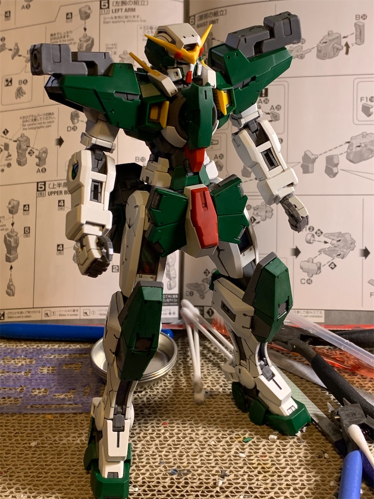 MG 1/100 ガンダムデュナメス の制作 vol2 〜素組み&スミ入れ