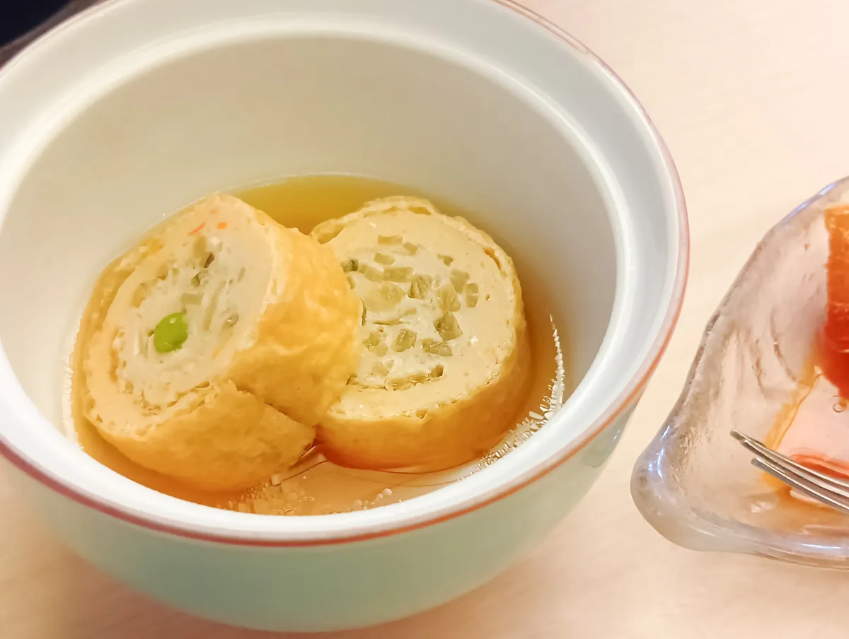 大仙家昼食の湯葉
