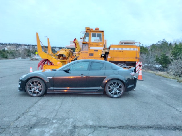 RX-8 後期型 マツダスピードリアウイング装着_4/4に至らず RX-8 純正