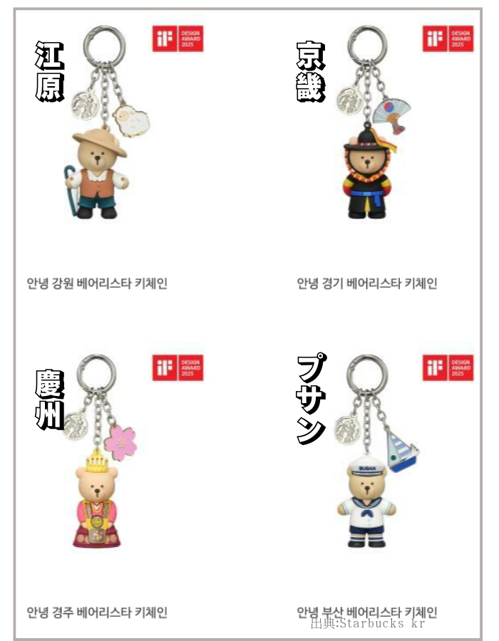 韓国スタバ｜地域限定グッズがかわいい♡（キーホルダー） - 旅行ノート