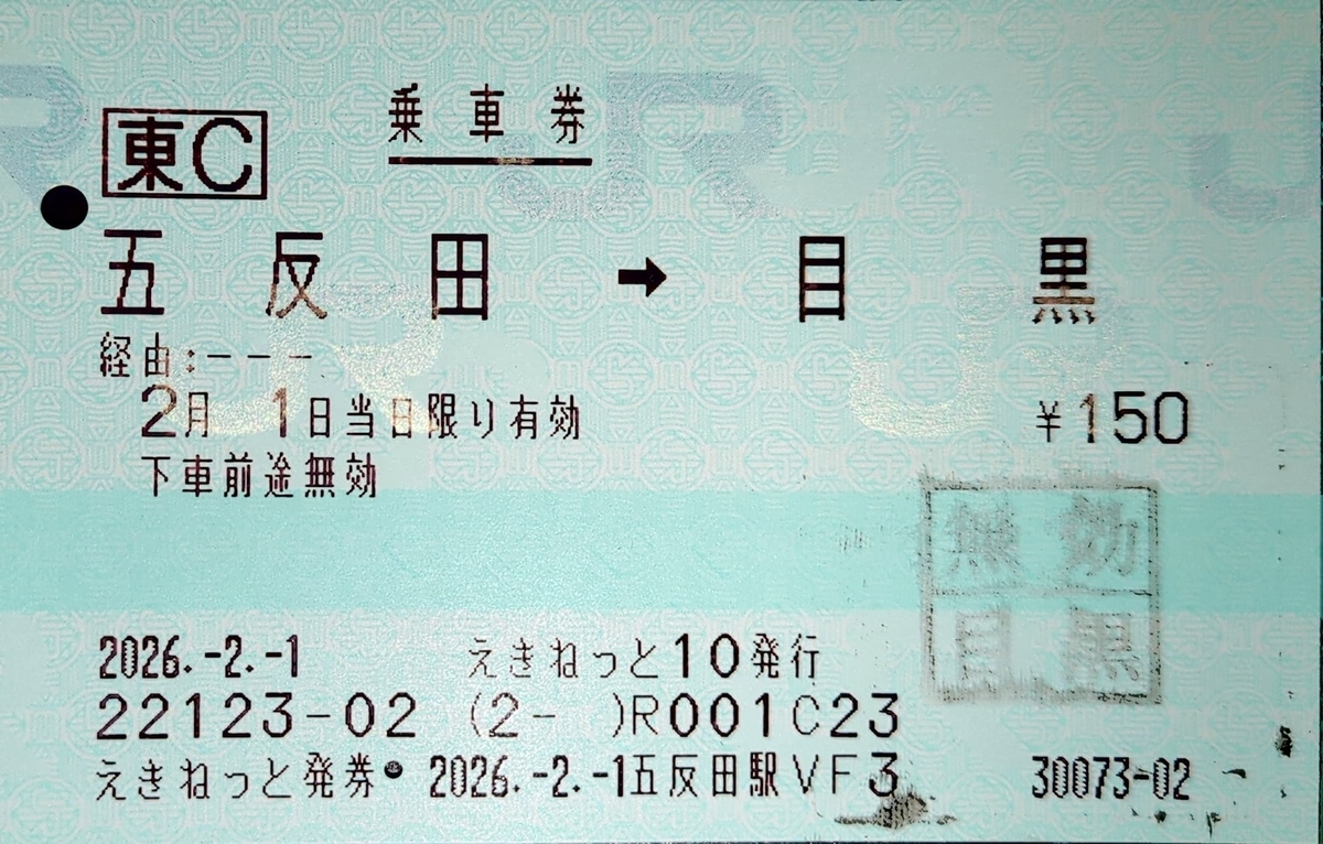 五反田から目黒