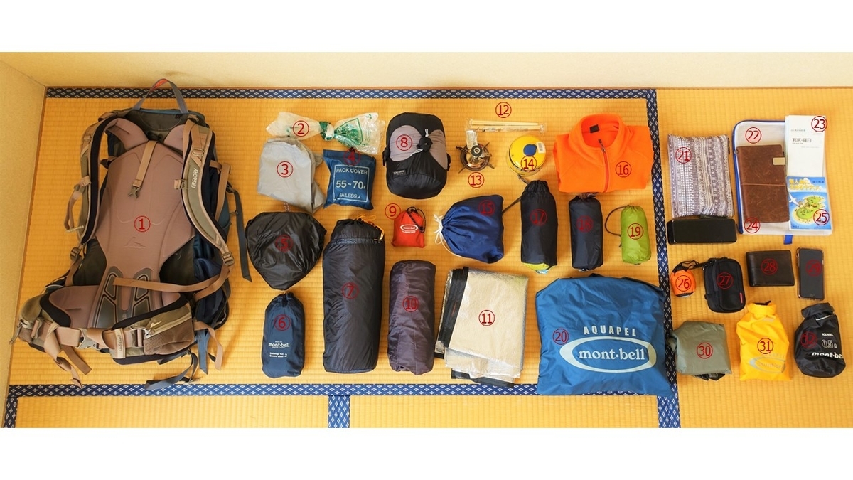 ウルトラライトハイキングへの道 とりあえず今の装備は何キロ ５時帰宅部