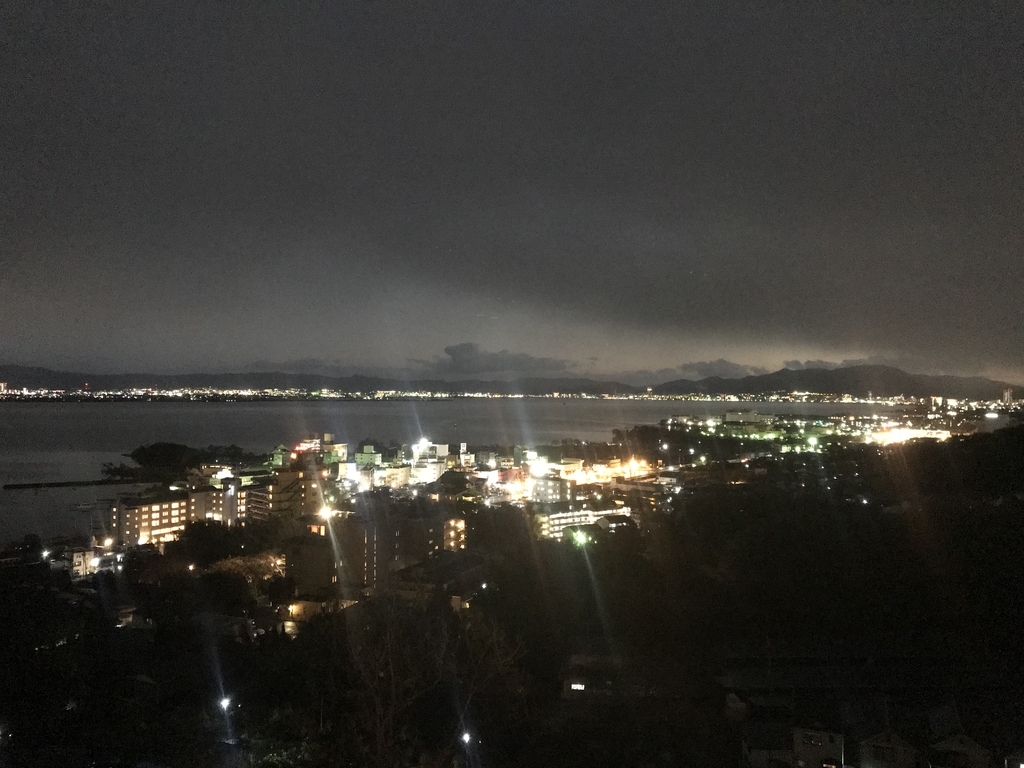 雄山荘からの夜景