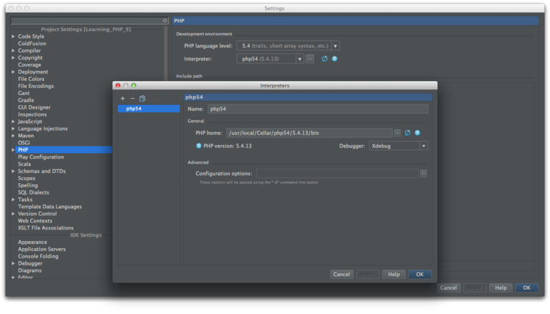 Intellij IDEA de PHP - #! /bin/blog