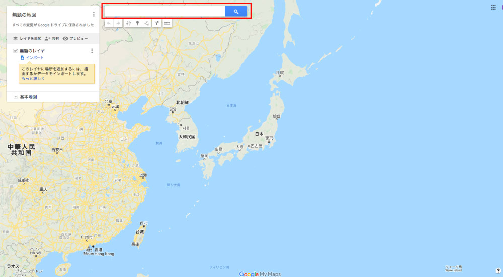 Googleマップの地図