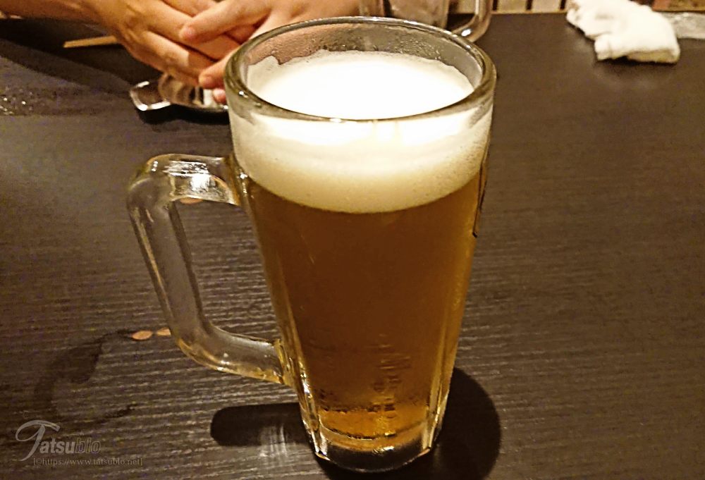 とりあえず、ビール。