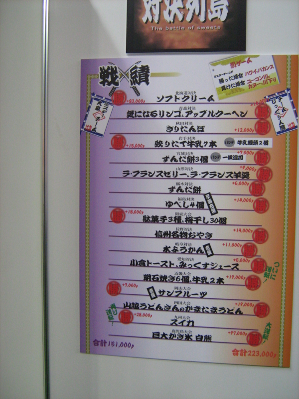 個別 対決列島の勝敗表 ミスター5勝12敗ｗ の写真 画像 0800htb40th Ryuseimaru S Fotolife