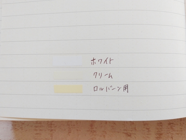 無印 上質紙１日１ページノート 文庫本サイズと修正テープの相性