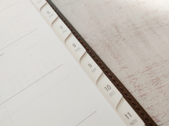 ハイタイドのZタイプ「カーム（A5 バーチカル ウィークリー）」インデックス