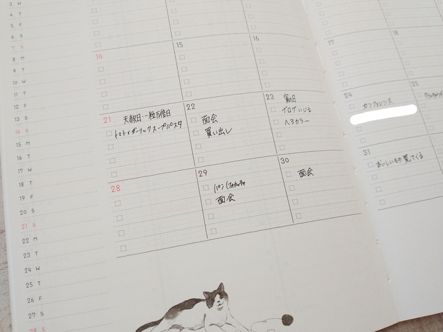 「ロジカルダイアリー 月間ノートタイプ Home Days」