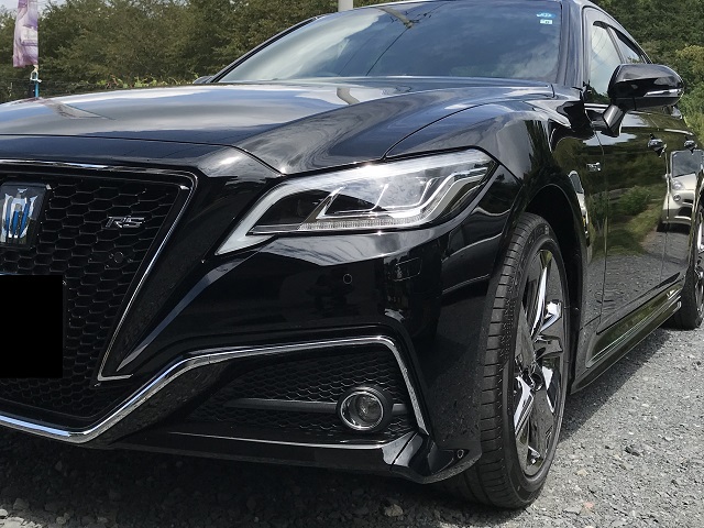 美品 トヨタ 210系 220系 クラウンアスリート 純正 18インチ 艶消し黒塗装