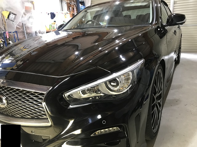 v37 スカイライン 前期 グリル 自家塗装品（グリル 塗装（日産 