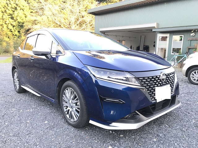 ニッサン ノート AUTECH ボディ研磨+ボディコーティング 美オーロラフレアブルーパール色 - 茨城県カーコーティング店 s-detail ...