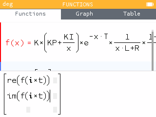NumWorksのグラフ関数電卓でナイキスト線図を描く - The Negligible Lab