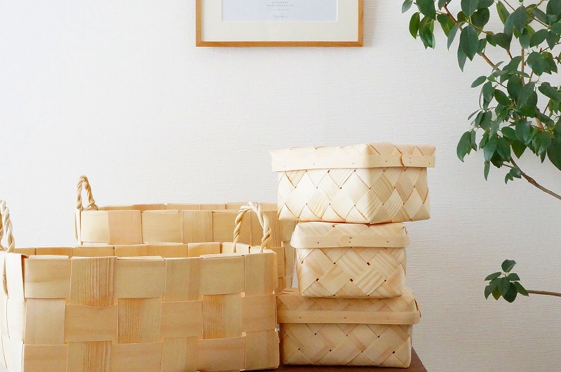 北欧インテリア雑貨｜エストニアの手づくりかご(収納ボックス