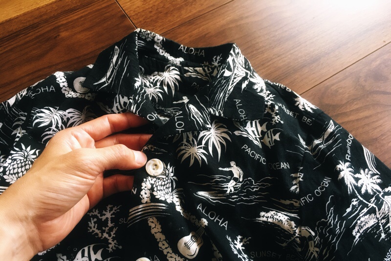 子供用アロハシャツのセットアップを作りました 参考パターン Check Stripe Standard 子供用ネル素材パジャマ 手芸のスギサク