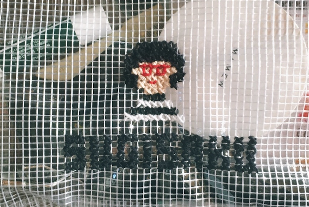 あら可愛い 100均ダイソーのビニールケースにクロスステッチ刺繍してみたので改善ポイントのメモ 手芸のスギサク