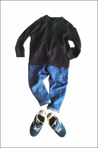 ハンドメイド子供服 サルエル風のデニムパンツ作りました 手芸のスギサク ハンドメイド子供服 サルエル風のデニムパンツ作りました 手芸のスギサク