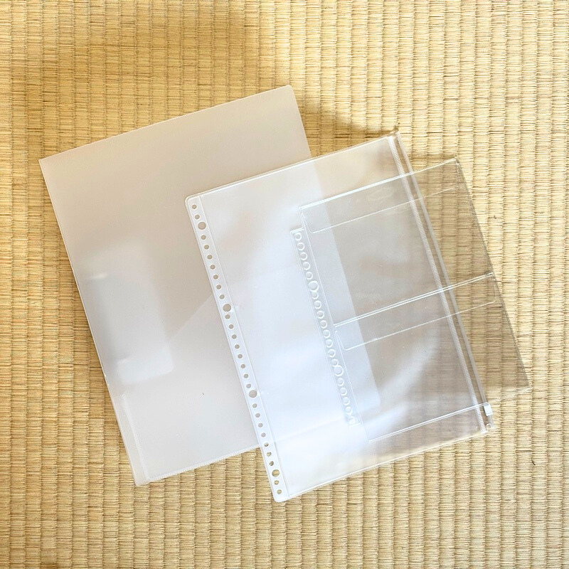 無印良品A4ファイル、EVAケース、2ポケットケース