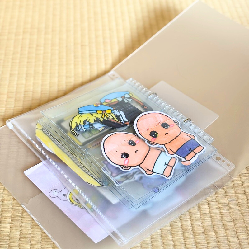 子供の作品を無印良品ファイルに収納