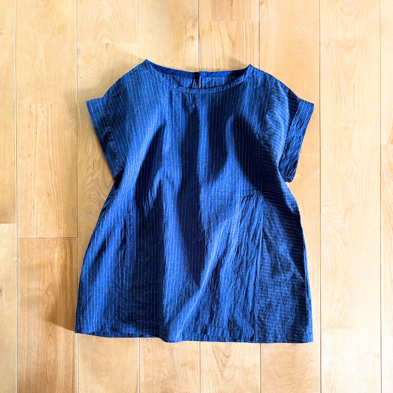 着回せる服、育てる服「裾ベントプルオーバー」作りました