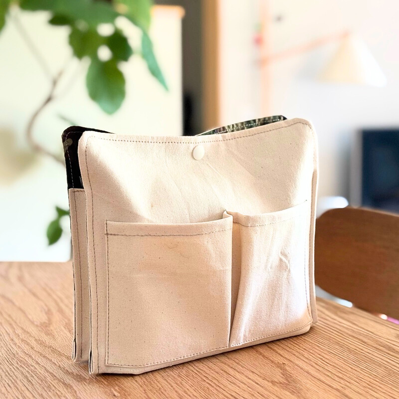 帆布の手作りバッグインバッグ