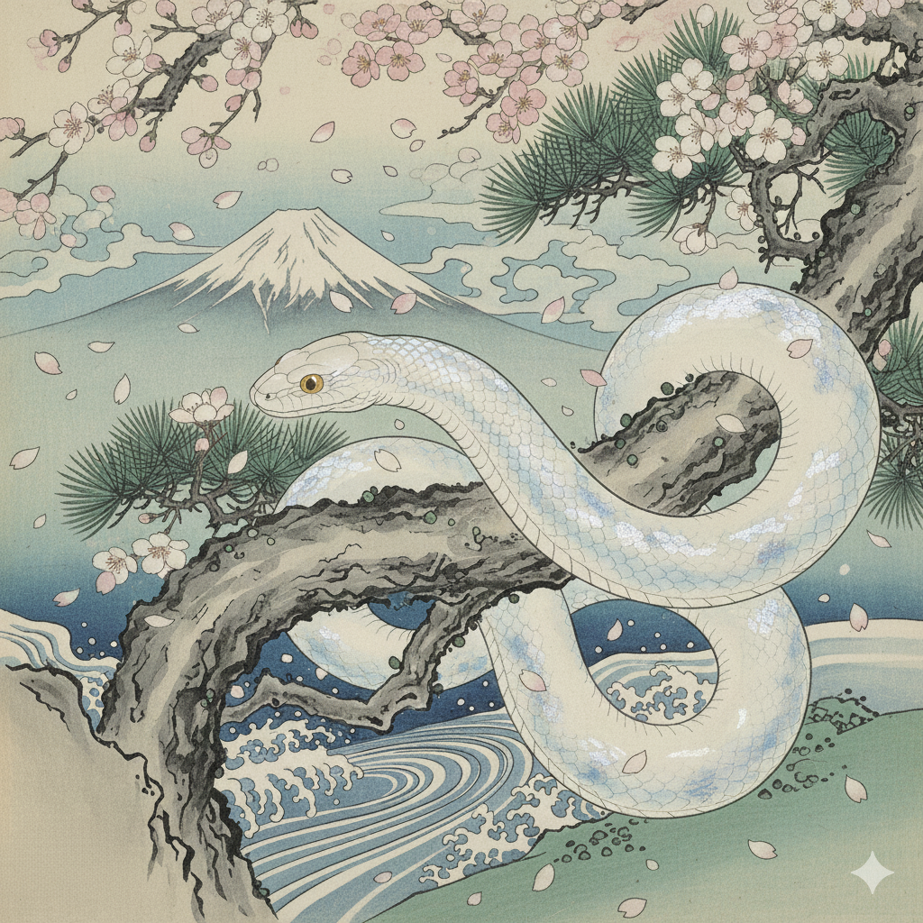 2025年の干支「巳」。